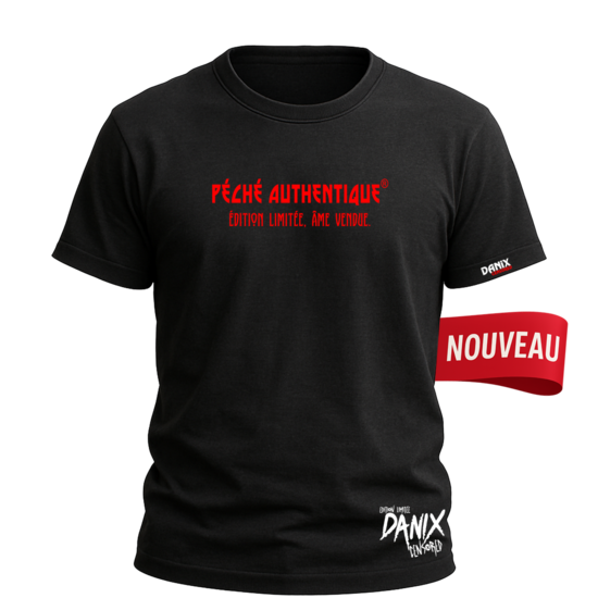 Tshirt PÉCHÉ AUTHENTIQUE® Édition limitée âme vendue (parodie) [DANIX CENSORED]